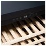 De Santii 52 Bottle Capacity Single Zone Built in Wine Cooler - Black