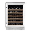 A1/DSVIN652/SS Refurbished De Santii 52 Bottle Capacity Single Zone Built in Wine Cooler - Stainless steel