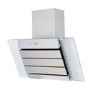 De Santii 60cm Angled Chimney Cooker Hood - Stainless Steel