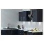 De Santii 60cm Angled Chimney Cooker Hood - Stainless Steel