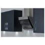 De Santii 60cm Angled Chimney Cooker Hood - Stainless Steel