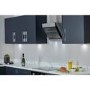 De Santii 70cm Angled Chimney Cooker Hood - Stainless Steel