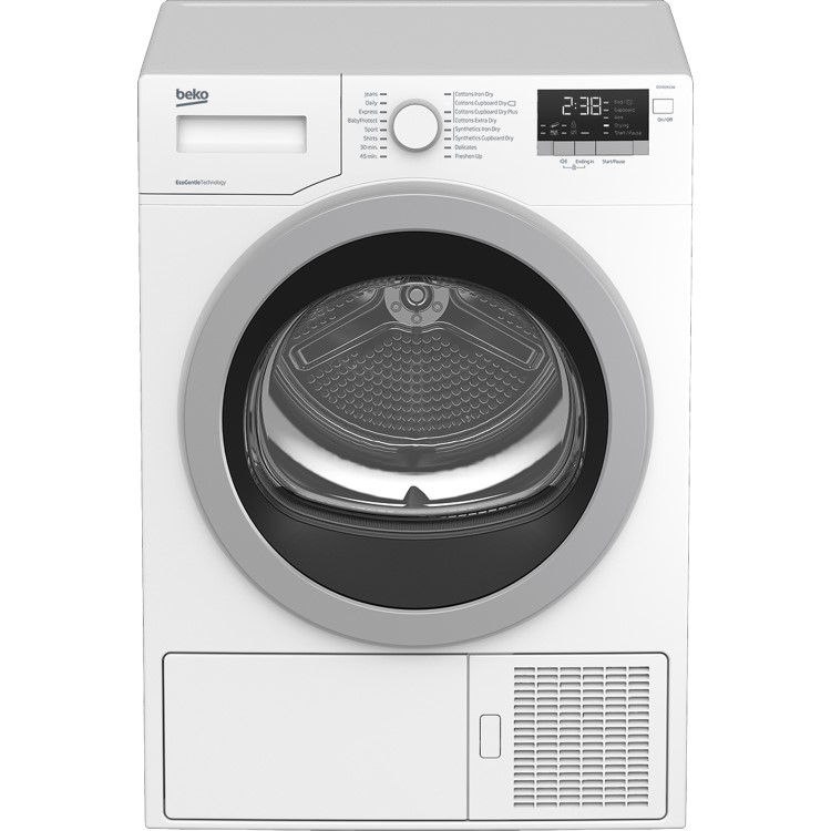 Beko DSX83410W Super Efficient 8kg Freestanding Heat Pump Tumble Dryer - White
