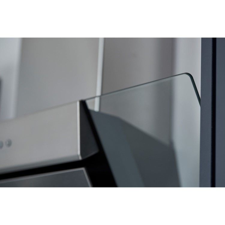 De Santii 90cm Angled Cooker Hood - Stainless Steel