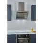 De Santii 90cm Angled Cooker Hood - Stainless Steel