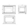 De Santii Built-in Microwave with Grill - Stainless Steel