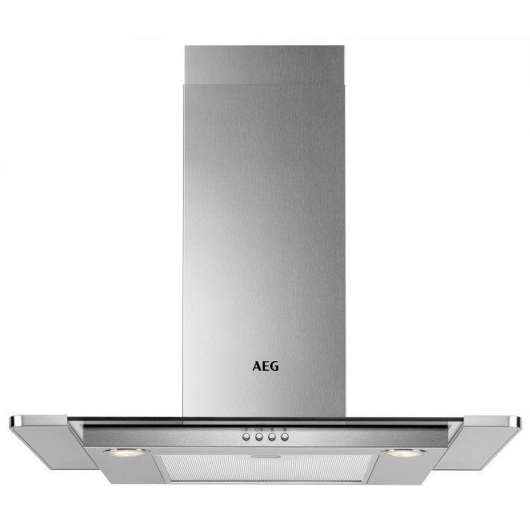 AEG DTB3650M 60cm Transparent Glass Wall Chimney Hood - Mecanical Push Buttons - Halogen Lamps - 3 S