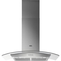 AEG 5000 Series 90cm Curved Glass Chimney Cooker Hood - Stainless Steel AEG 5000 Series 90cm Curved Glass Chimney Cooker Hood - Stainless Steel