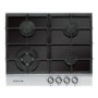 De Dietrich DTG1164X 60cm Wide Four Burner Gas-on-glass Hob With Stainless Steel Trim