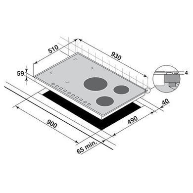 De Dietrich DTI1049X Continuum Zone 93cm Induction Hob