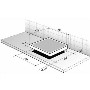De Dietrich DTi1105WE 65cm Wide Four Zone Induction Hob In White Glass