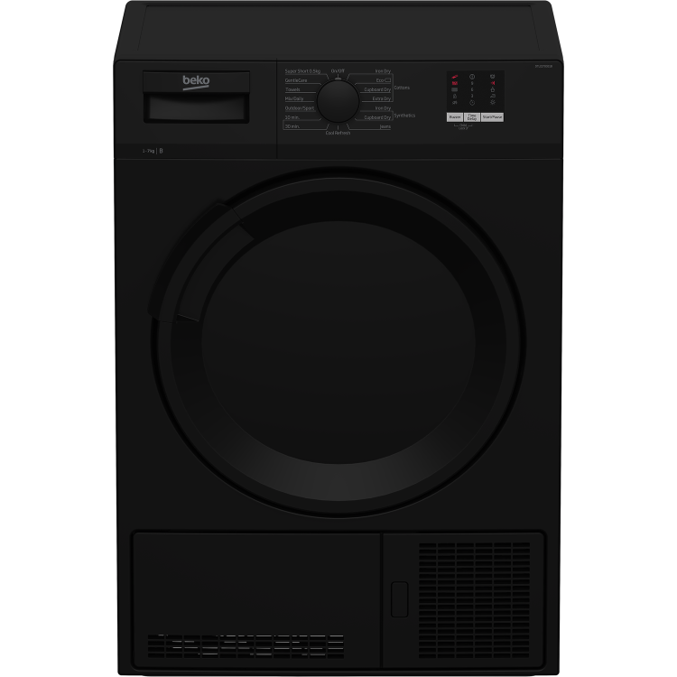 Refurbished Beko DTLCE70051B 7KG Freestanding Condenser Tumble Dryer - Black