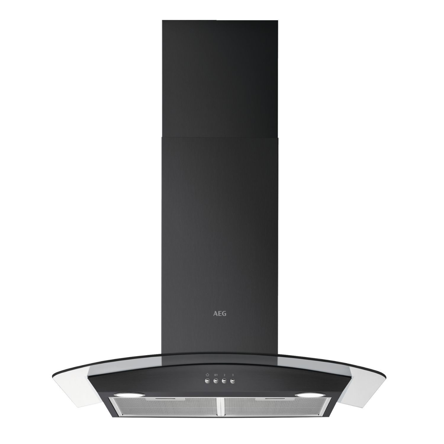 Aeg Dtx3840b 3000 80Cm Curved Glass Chimney Cooker Hood  DTX3840B