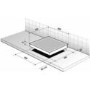 De Dietrich DTi1102V 65cm Dual Fuel Induction & Gas Hob In Black With Bevelled Edge
