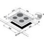 De Dietrich DTi1200V 58cm Wide Four Zone Induction Hob With Bevelled Edge