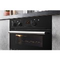 Hotpoint Luce Built-Under Electric Double Oven - Black