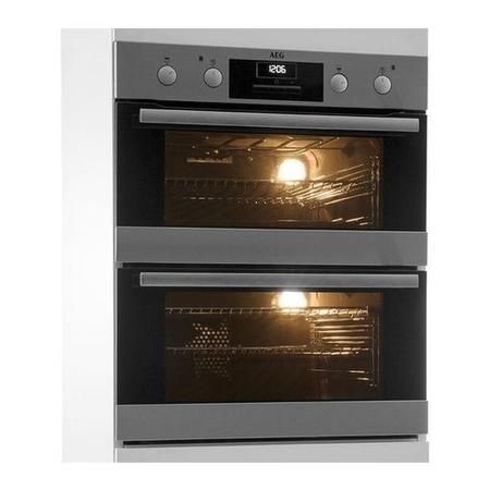 Refurbished AEG DUB331110M 60cm Double Built Under Electric Oven Stainless Steel