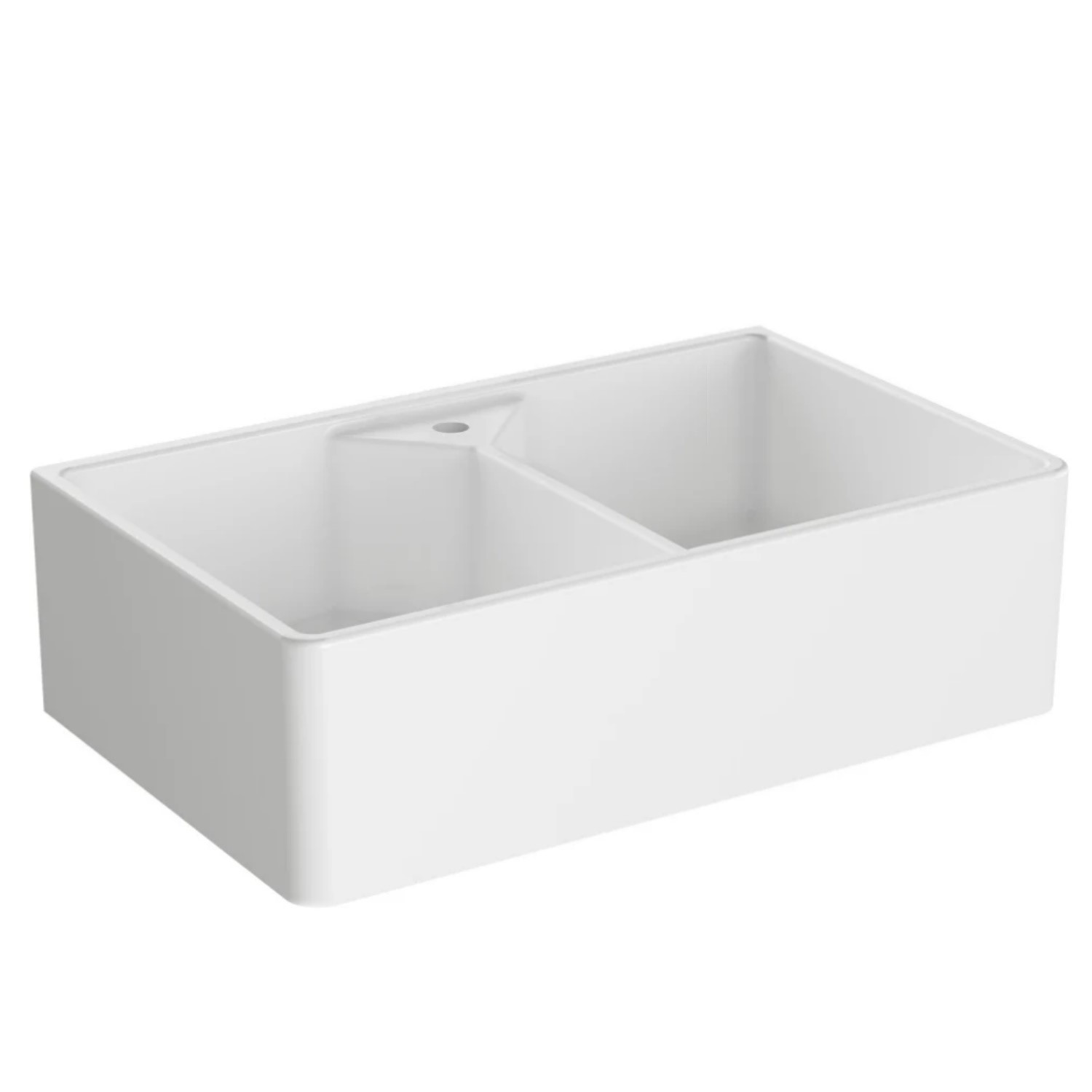 Belfast Double Bowl Ceramic Kitchen Sink - Reginox