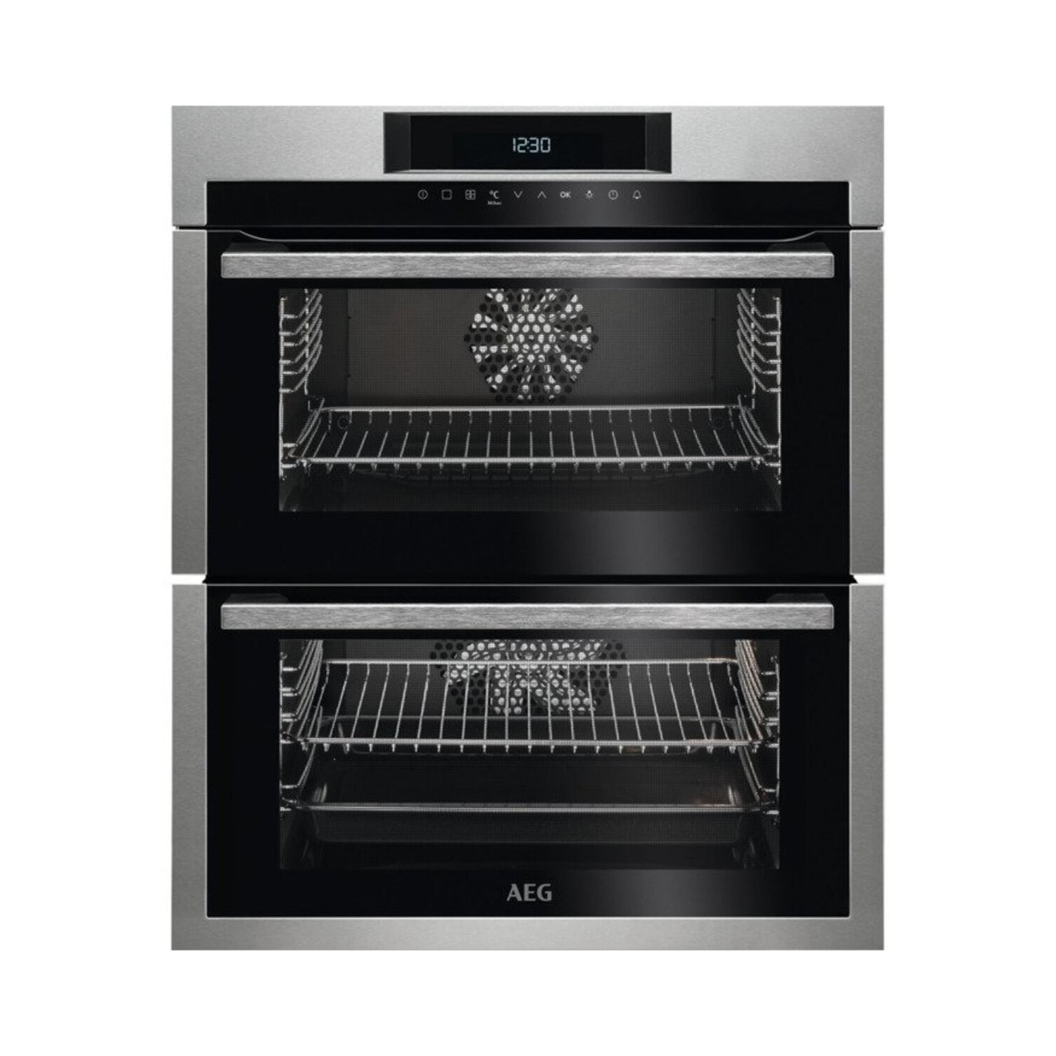 Aeg Stainless Steel Due731110m Due731110m Electric Built Under Double Oven Size 59.4