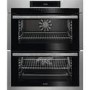 Refurbished AEG DUE731110M 60cm Double Built Under Electric Oven Stainless Steel