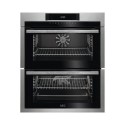 DUE731110M AEG 6000 Series Built-Under Electric Double Oven - Stainless Steel