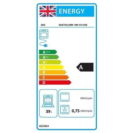 AEG 6000 Series DUE731110M Built-Under Electric Double Oven - Stainless Steel