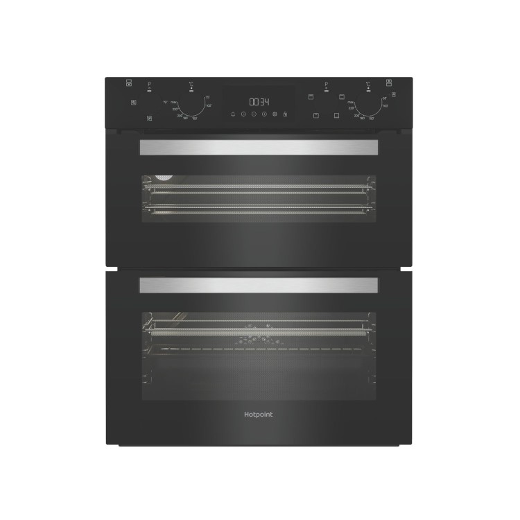 Refurbished Hotpoint DUH 10D B Double Built In Electric Oven