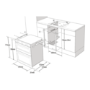 Hotpoint Built Under Electric Double Oven - Black