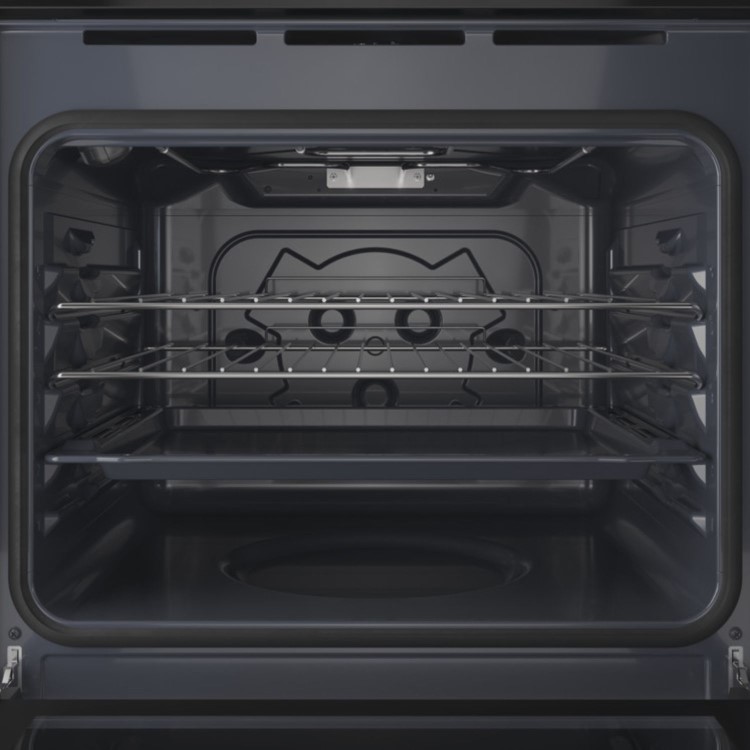 Indesit Electric Built In Double Oven - Stainless Steel