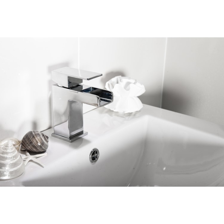 Atlas Mono Waterfall Basin Mixer Tap & Waste
