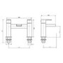 Atlas Modern Waterfall Bath Filler Tap