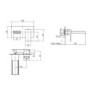 Atlas Wall Mounted Waterfall Bath Tap