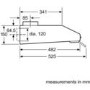 Bosch DUL63CC20B Serie 4 60cm Built Under Conventional Cooker Hood White