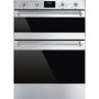 Smeg DUSF6300X Classic Built-Under Electric Double Oven - Stainless Steel