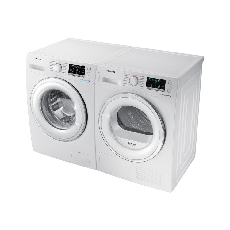 GRADE A1 - Samsung DV80M50101W 8kg Heat Pump Freestanding Tumble Dryer - White