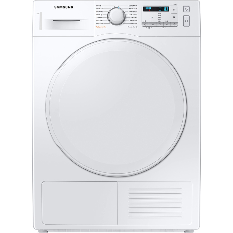 Samsung Series 5 OptimalDry Freestanding 8kg Heat Pump Tumble Dryer - White