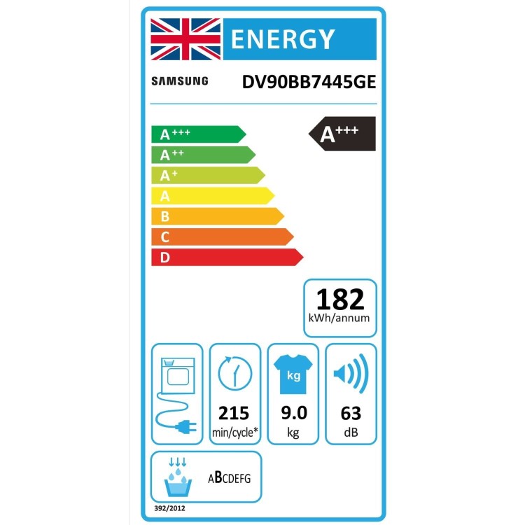 Samsung Series 8 9kg Heat Pump Tumble Dryer - White