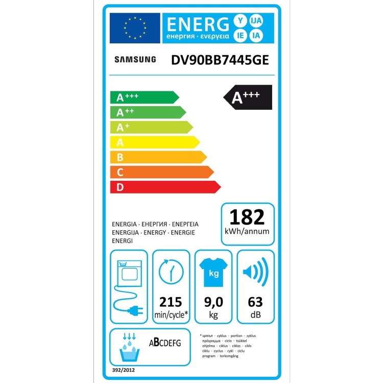 Samsung Series 8 9kg Heat Pump Tumble Dryer - White