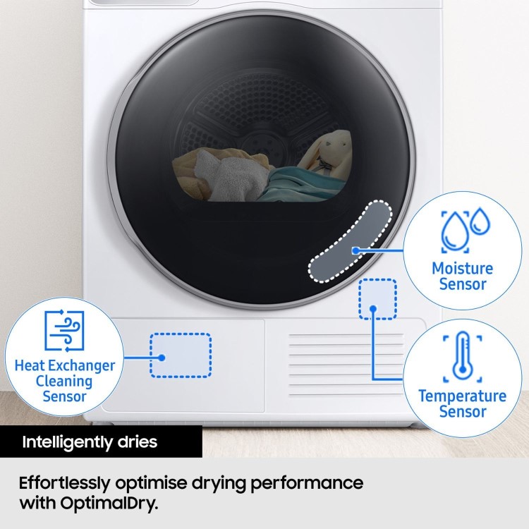 Samsung Series 8 9kg Heat Pump Tumble Dryer - White