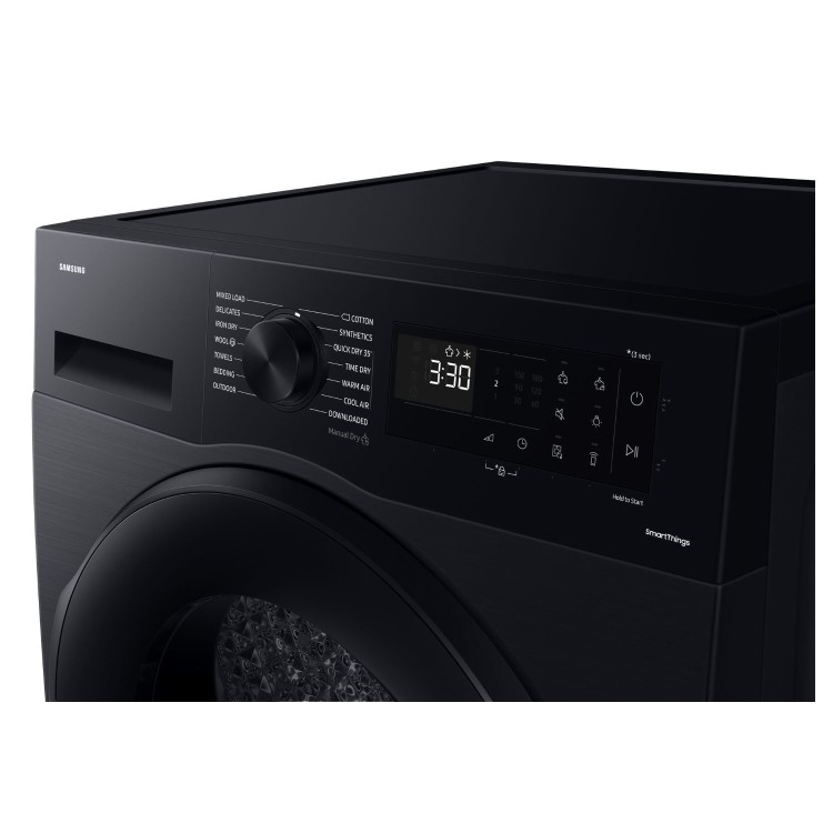 Samsung Series 5 Optimal Dry 9kg Smart Heat Pump Tumble Dryer - Black
