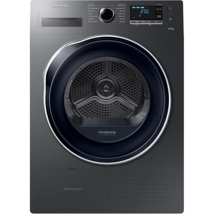 GRADE A2 - Samsung DV90K6000CX 9kg Freestanding Heat Pump Tumble Dryer - Graphite