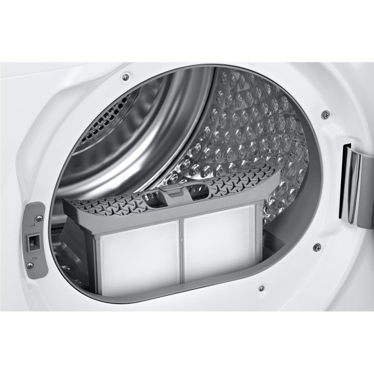 GRADE A3 - Samsung DV90N8289AW QuickDrive 9kg Freestanding Heat Pump Tumble Dryer With Optimal Dry - White With