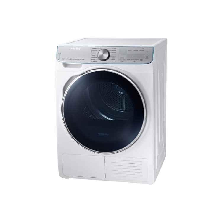 GRADE A3 - Samsung DV90N8289AW QuickDrive 9kg Freestanding Heat Pump Tumble Dryer With Optimal Dry - White With