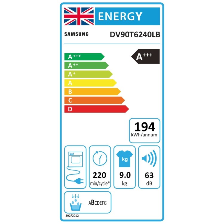Samsung Series 7 9kg Heat Pump Tumble Dryer - Black