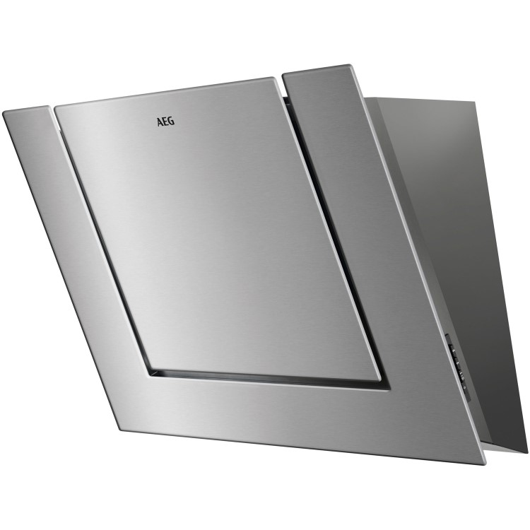 AEG DVB3850M 80cm Stainless Steel Designer Screen Hood - Mechanical Push Buttons - Perimetral Aspira