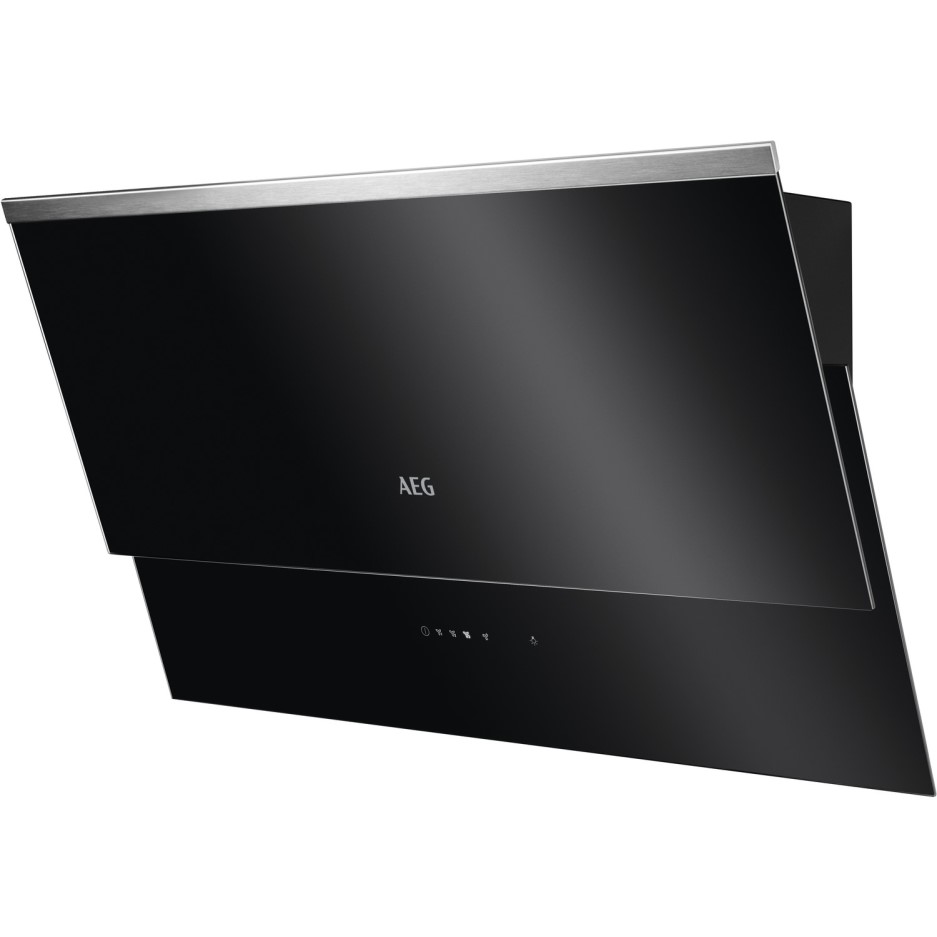 aeg black cooker hood