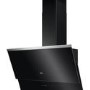 Refurbished AEG DVB5860B 80cm Angled Cooker Hood Black Glass