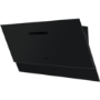 AEG 9000 Series 90cm Angled Cooker Hood with Hob2Hood - Matt Black