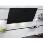 AEG 9000 Series 90cm Angled Cooker Hood with Hob2Hood - Matt Black
