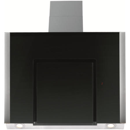 Gorenje DVG8545AX Angled 80cm Wide Chimney Cooker Hood Black Glass And Stainless Steel